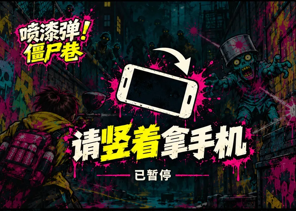 请竖着拿手机，已暂停